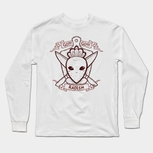 Radish and Knife Coat of Arms Long Sleeve T-Shirt